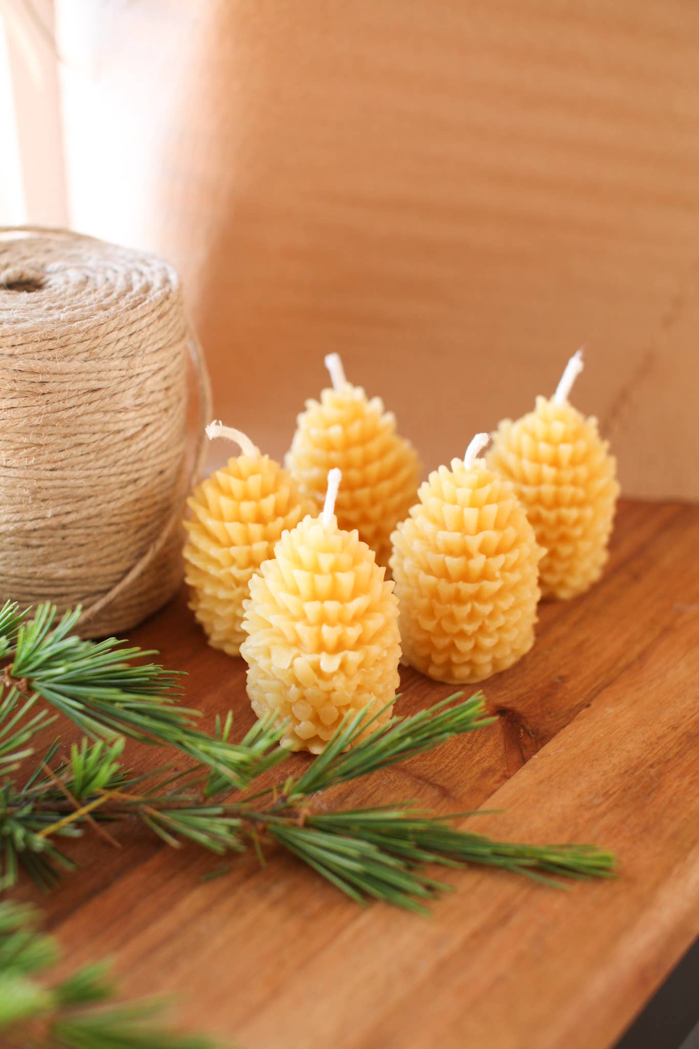 Bee native products Homewares Beeswax pine candles