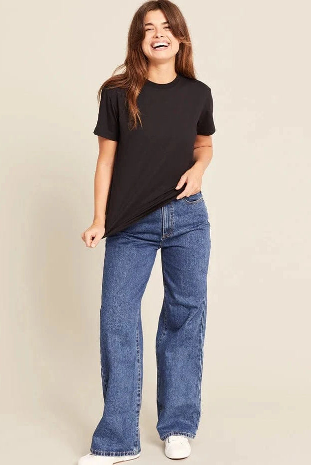 Boody Fashion Boody - Women's Classic Crew Neck T-Shirt Black