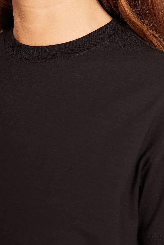 Boody Fashion Boody - Women's Classic Crew Neck T-Shirt Black