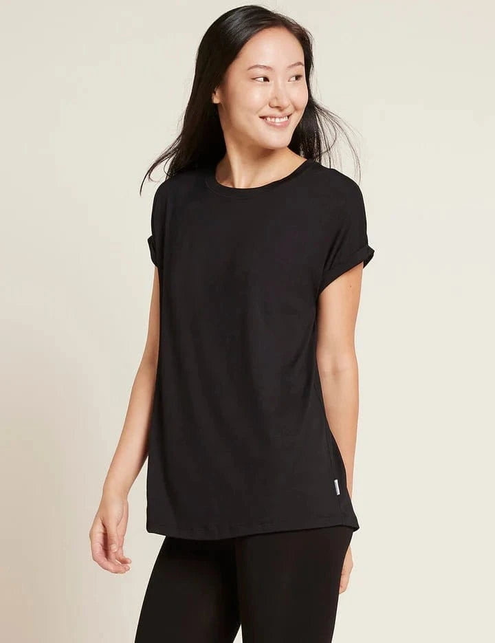 Boody Fashion Boody - Womens Downtime Lounge Top Black