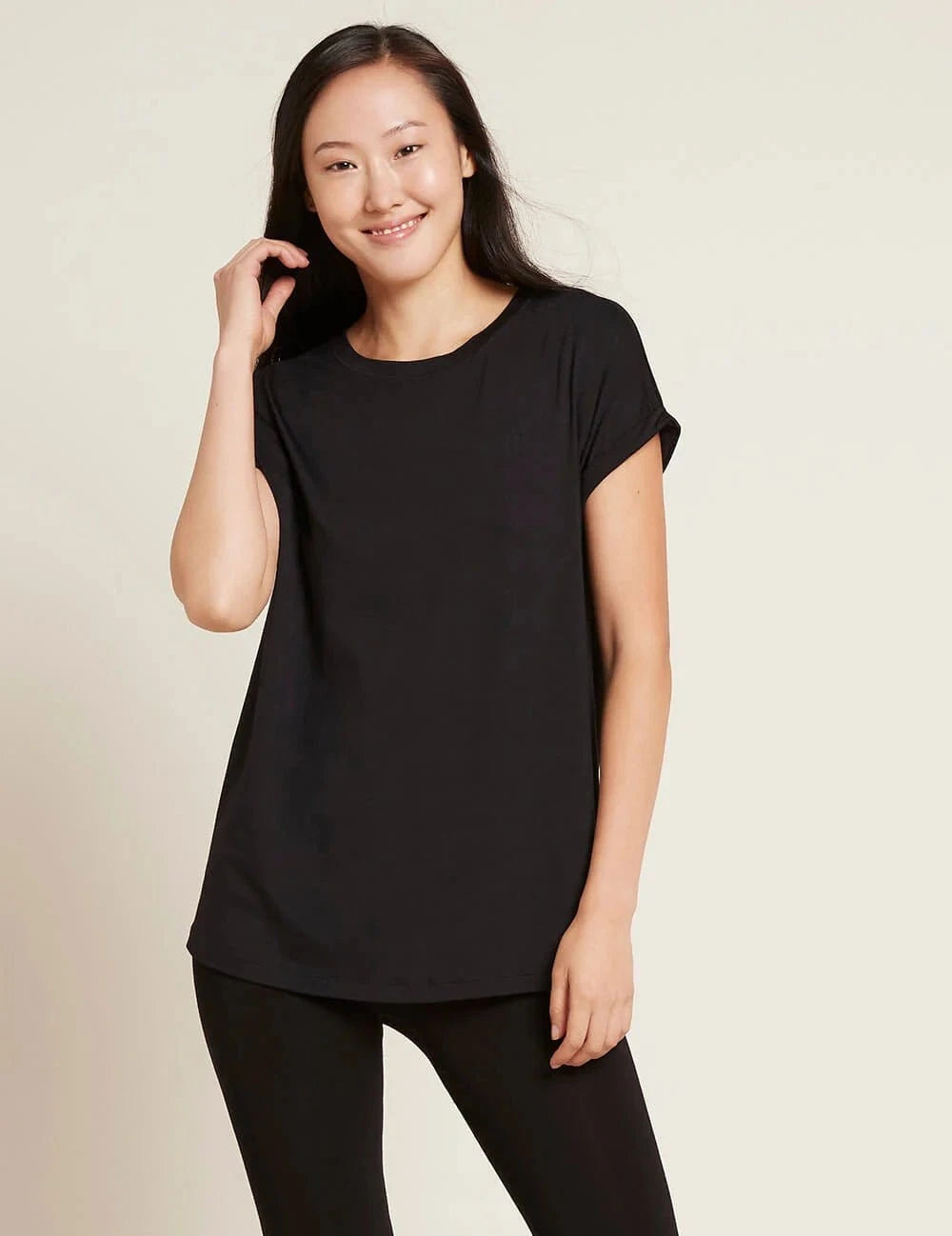 Boody Fashion Boody - Womens Downtime Lounge Top Black