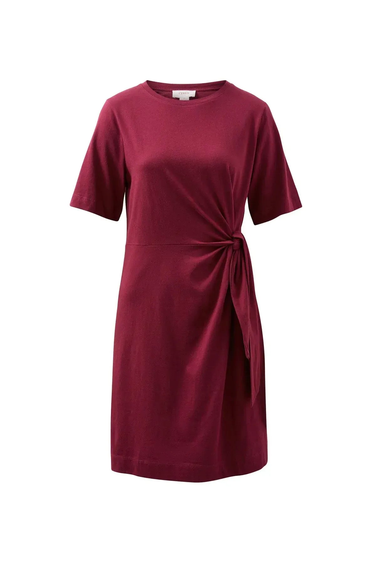 Buy Ceres - AGNES TIE MINI TEE DRESS/POMEGRANATE by Ceres Life - at Hamish + Grace