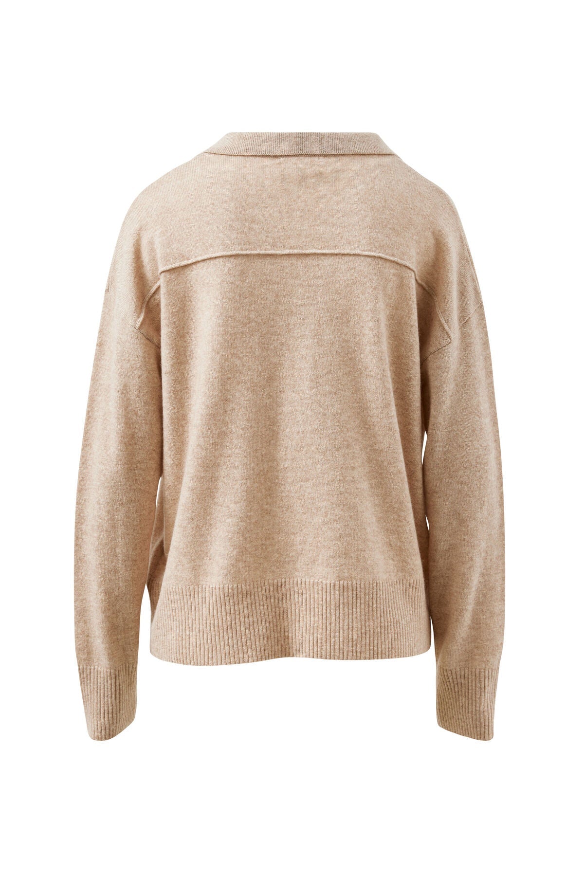 Buy Ceres Life - Bec Knit Collared Pullover. Oat Marl by Ceres Life - at Hamish + Grace