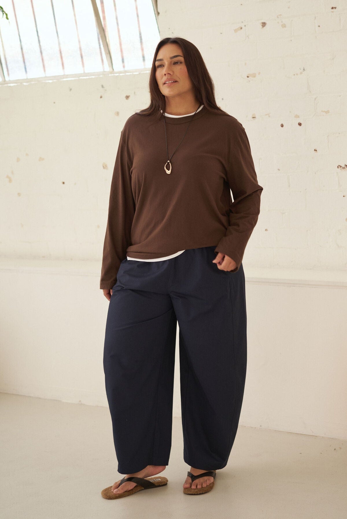 Buy Ceres Life - Bella Barrel Pant - Navy by Ceres Life - at Hamish + Grace