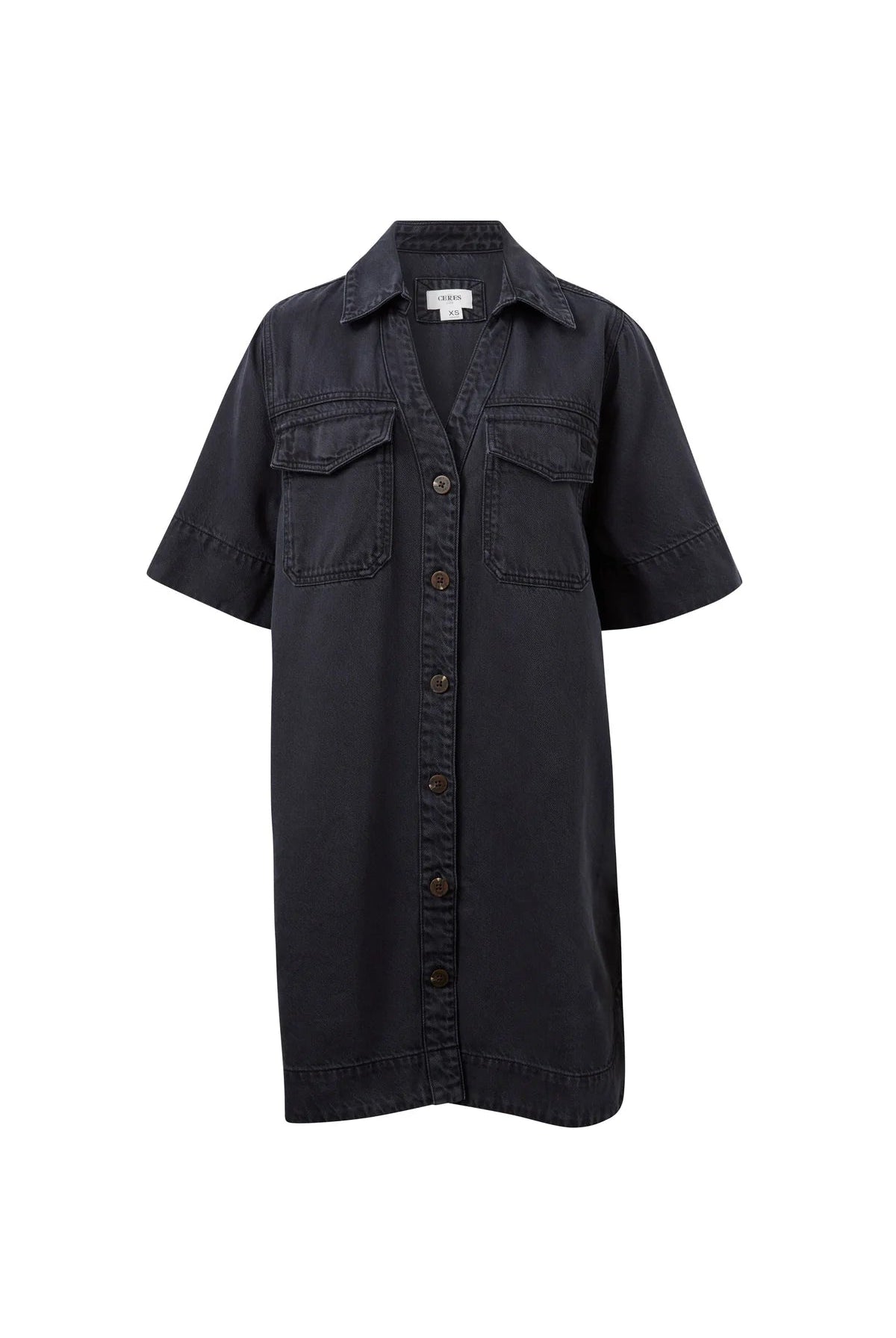 Buy Ceres Life - Bonnie Relaxed Shirt Dress - Black by Ceres Life - at Hamish + Grace