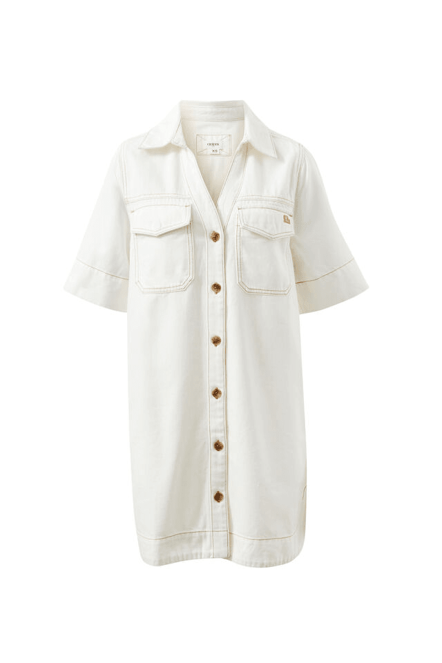 Buy Ceres Life - Bonnie Relaxed Shirt Dress - Fresh Ecru by Ceres Life - at Hamish + Grace