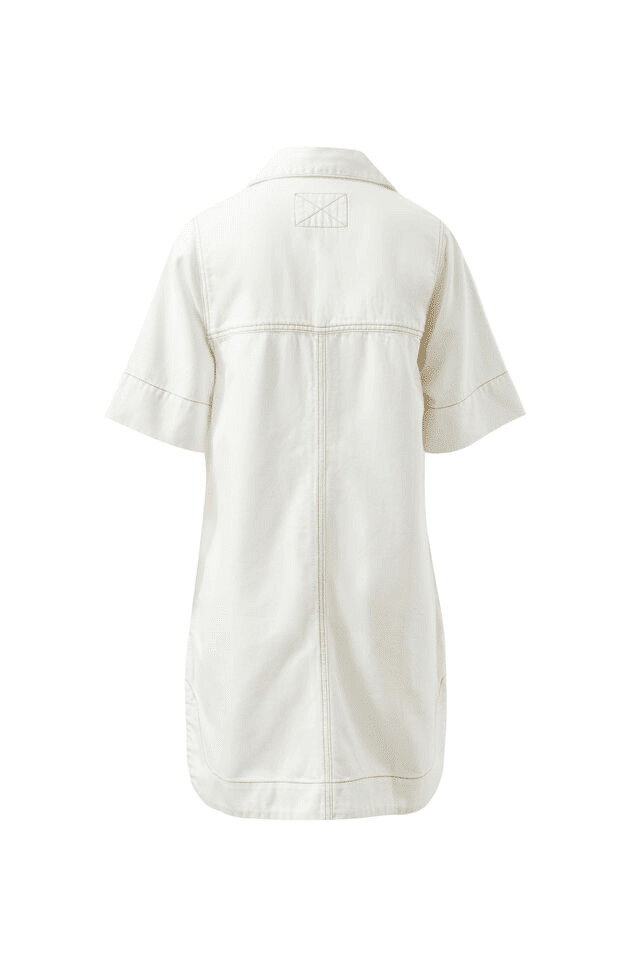 Buy Ceres Life - Bonnie Relaxed Shirt Dress - Fresh Ecru by Ceres Life - at Hamish + Grace