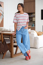 Buy Ceres Life - Darted Barrel Leg Jeans - Blue by Ceres Life - at Hamish + Grace