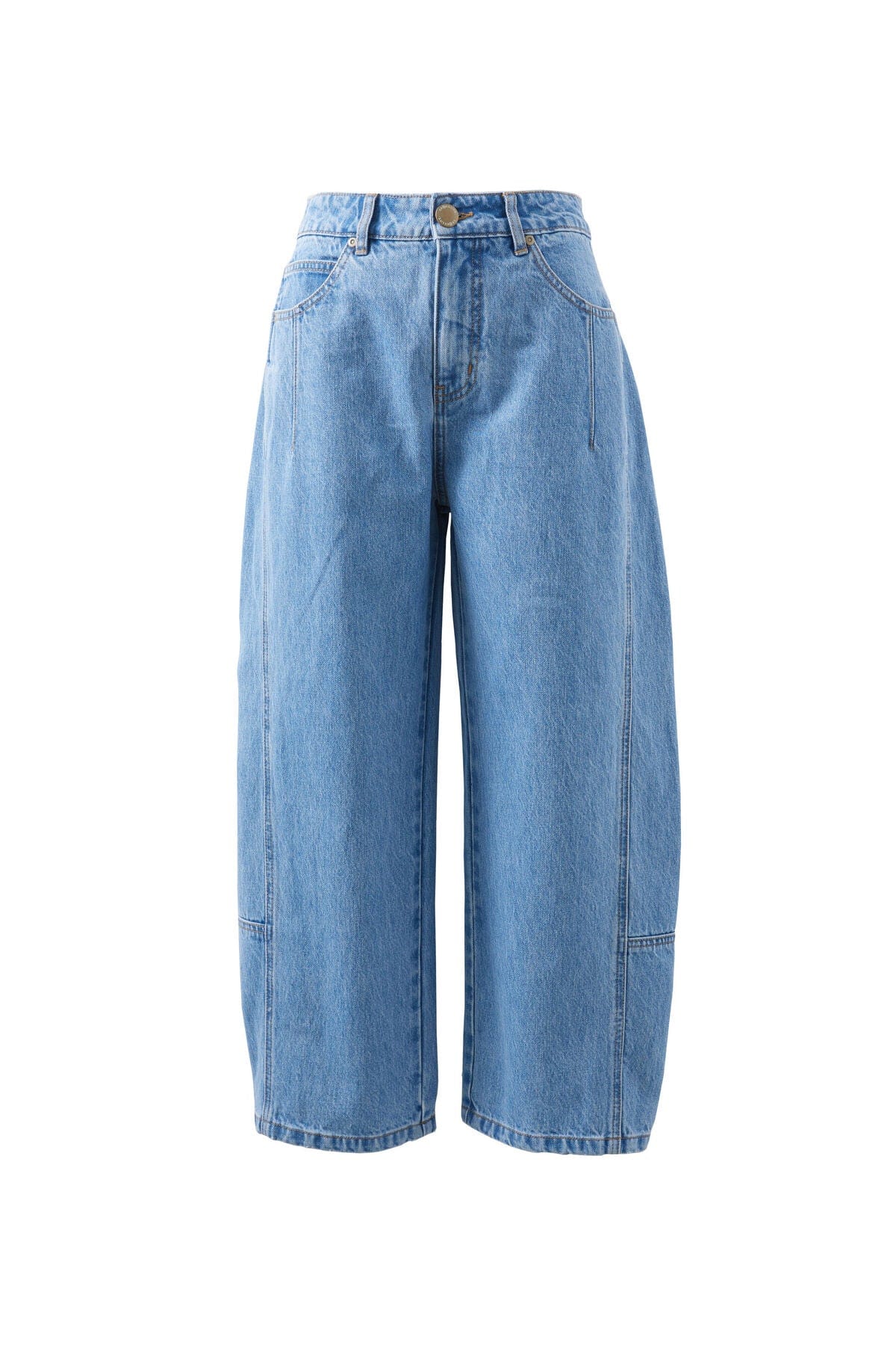 Buy Ceres Life - Darted Barrel Leg Jeans - Blue by Ceres Life - at Hamish + Grace