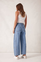 Buy Ceres Life - Darted Barrel Leg Jeans - Blue by Ceres Life - at Hamish + Grace