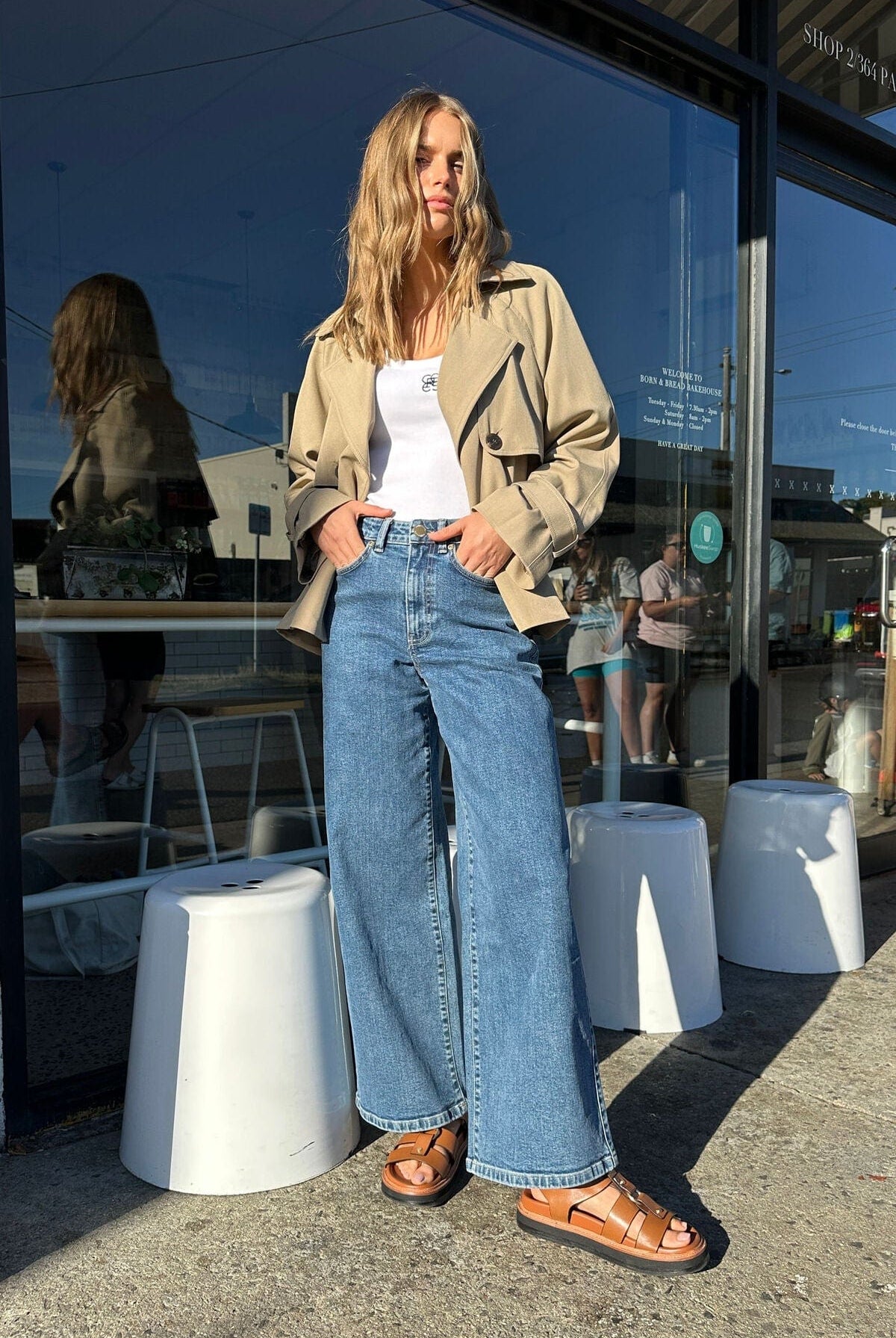 Buy Ceres Life - Evie Wide Leg Jean - Fresh Indigo by Ceres Life - at Hamish + Grace