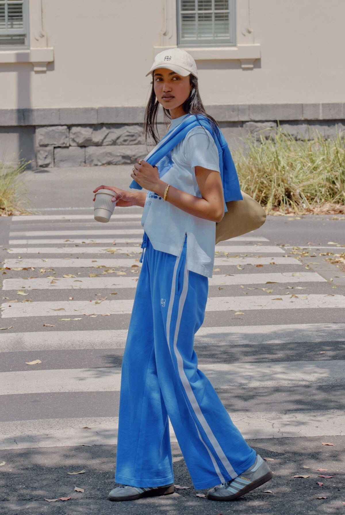 Ceres Life Fashion Ceres Life - Gigi Wide Leg Terry Track pant