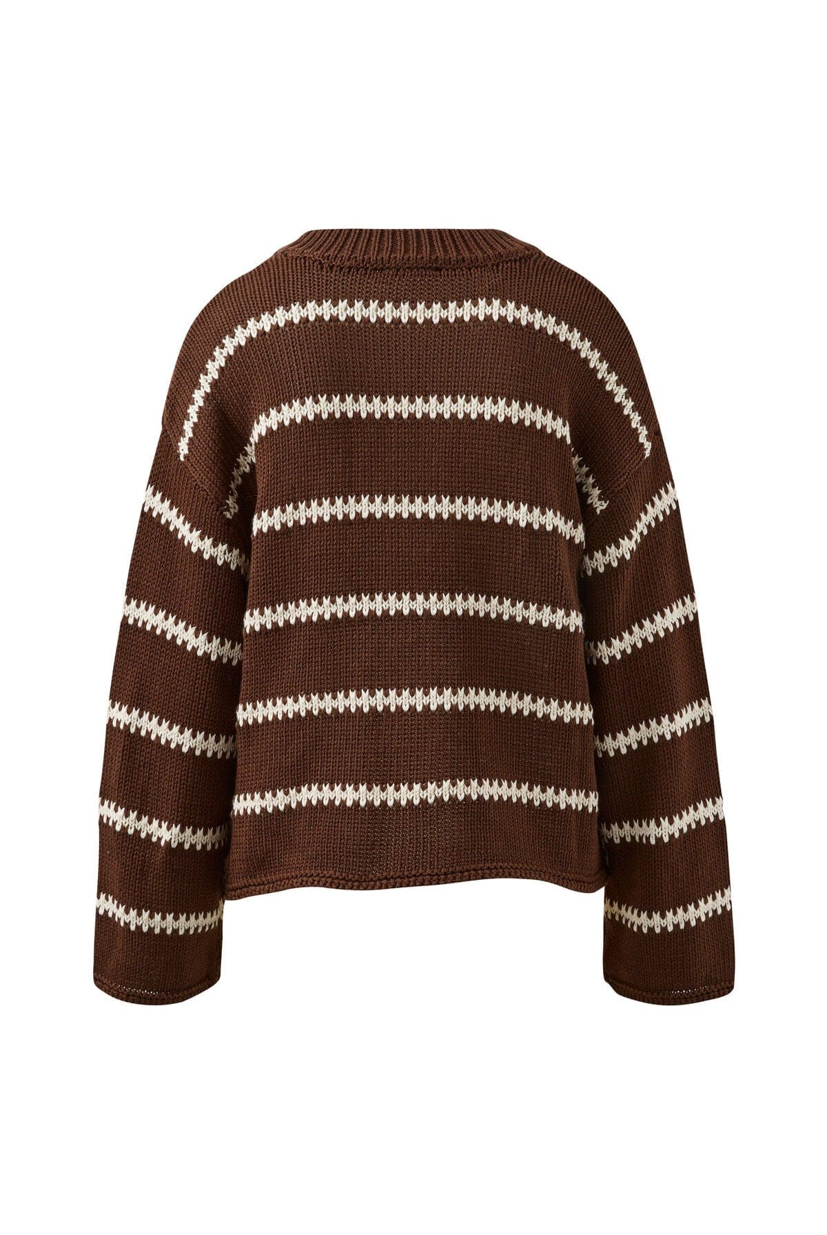 Ceres Life Fashion Ceres Life -Lila Oversized Knit Crew - Chocolate