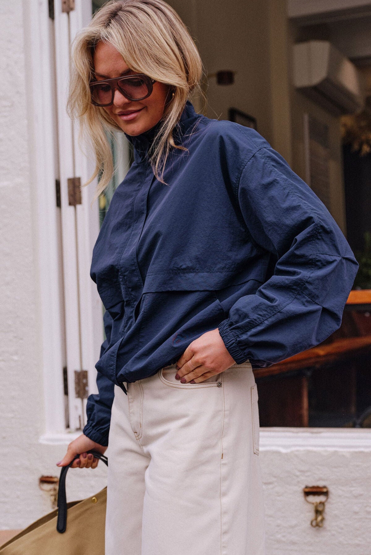 Buy Ceres Life - Fletcher Funnel Bomber - Heritage Navy by Ceres Life - at Hamish + Grace