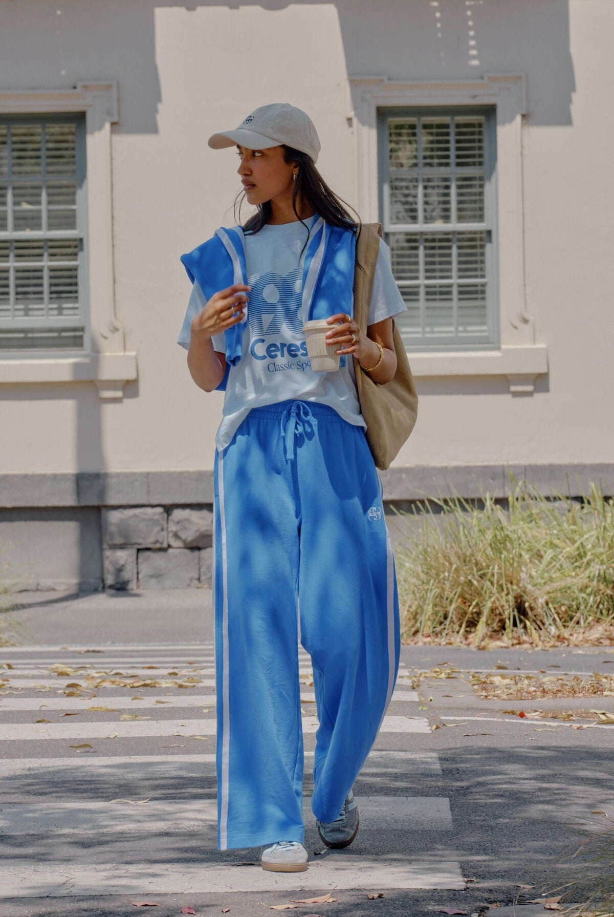 Buy Ceres Life - Gigi Wide Leg Terry Track pant by Ceres Life - at Hamish + Grace