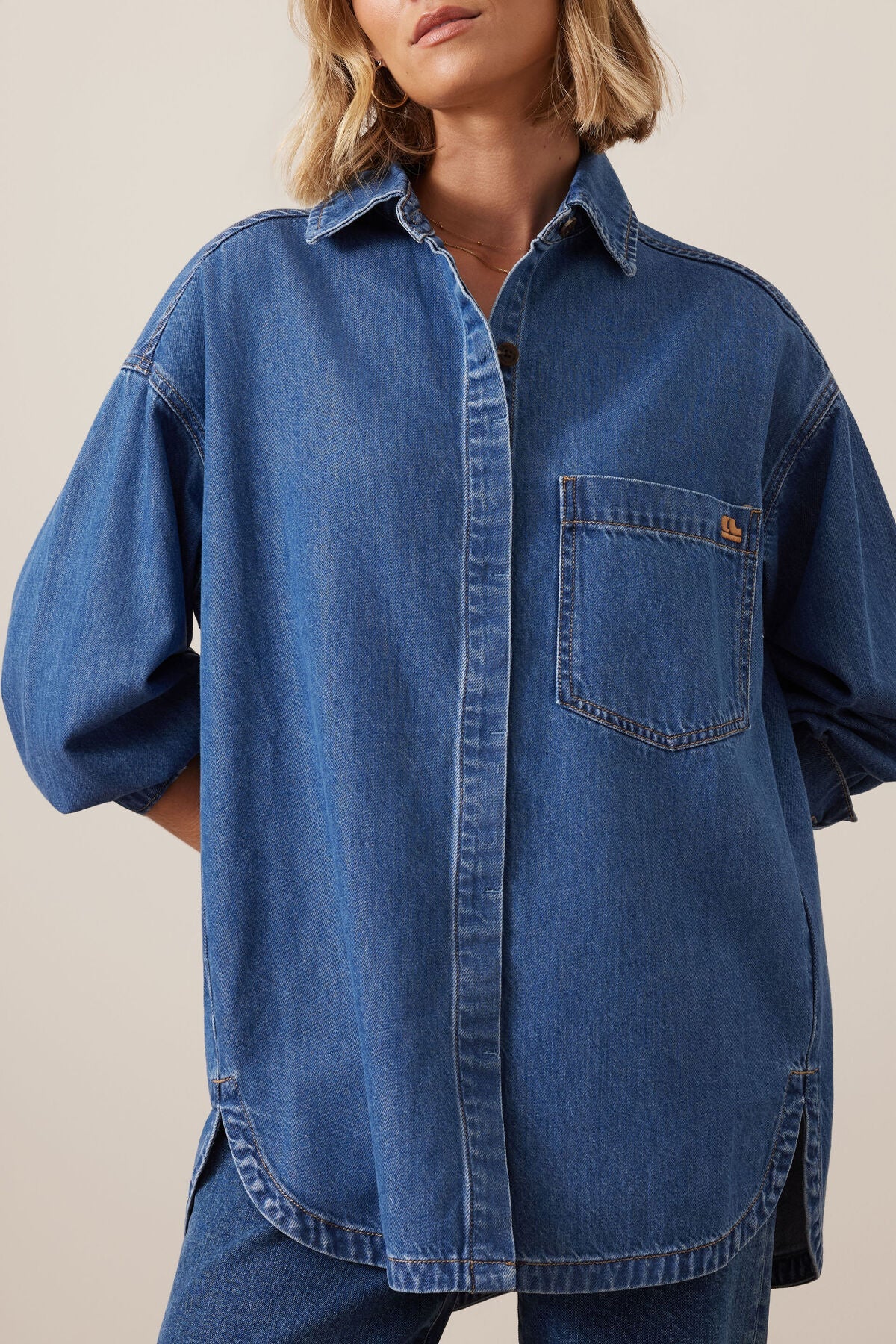 Buy Ceres Life - Gwynne Shirt - Fresh Indigo by Ceres Life - at Hamish + Grace