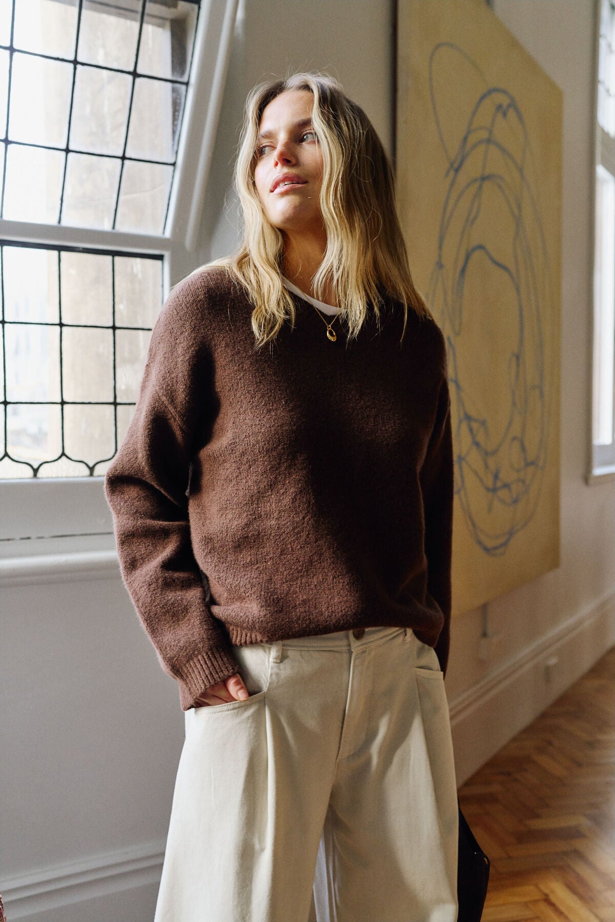 Buy Ceres Life - June V Neck Pullover by Ceres Life - at Hamish + Grace