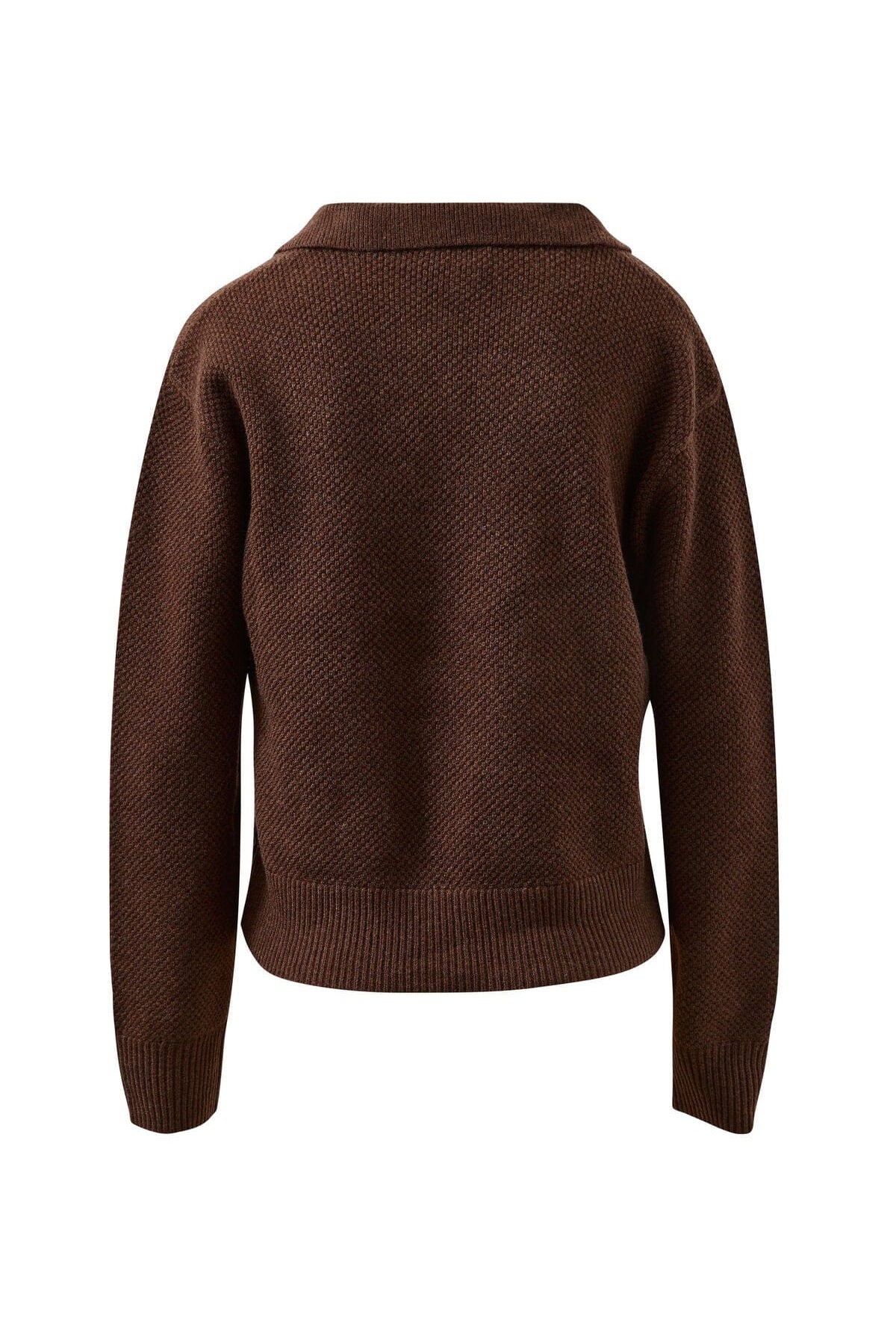 Buy Ceres Life - Kira Collared Knit - Chocolate by Ceres Life - at Hamish + Grace