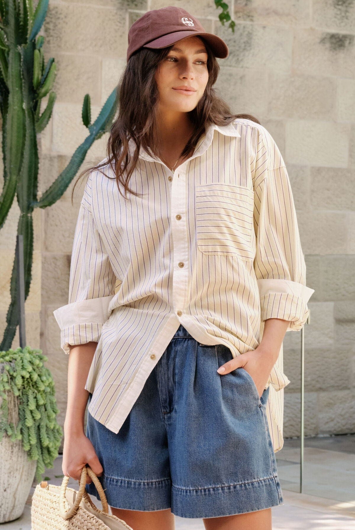 Buy Ceres Life - Peta Oversized Shirt by Ceres Life - at Hamish + Grace