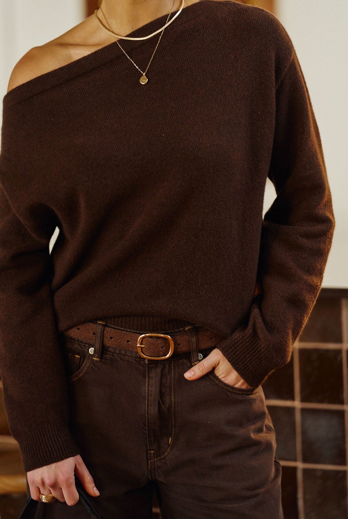 Buy Ceres Life - Rani Off Shoulder Knit by Ceres Life - at Hamish + Grace