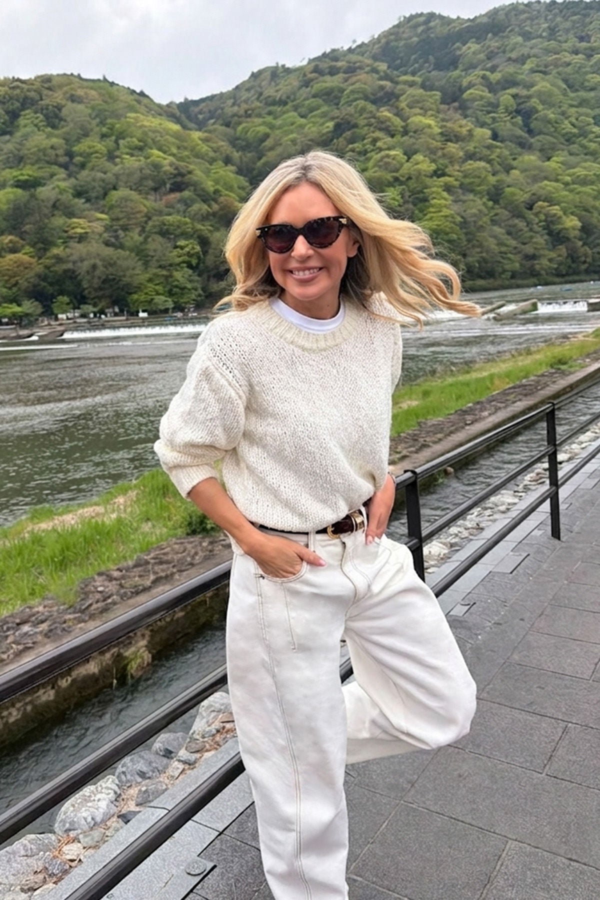 Buy Ceres Life - Sage Chunky Knit Crew - Marshmallow by Ceres Life - at Hamish + Grace