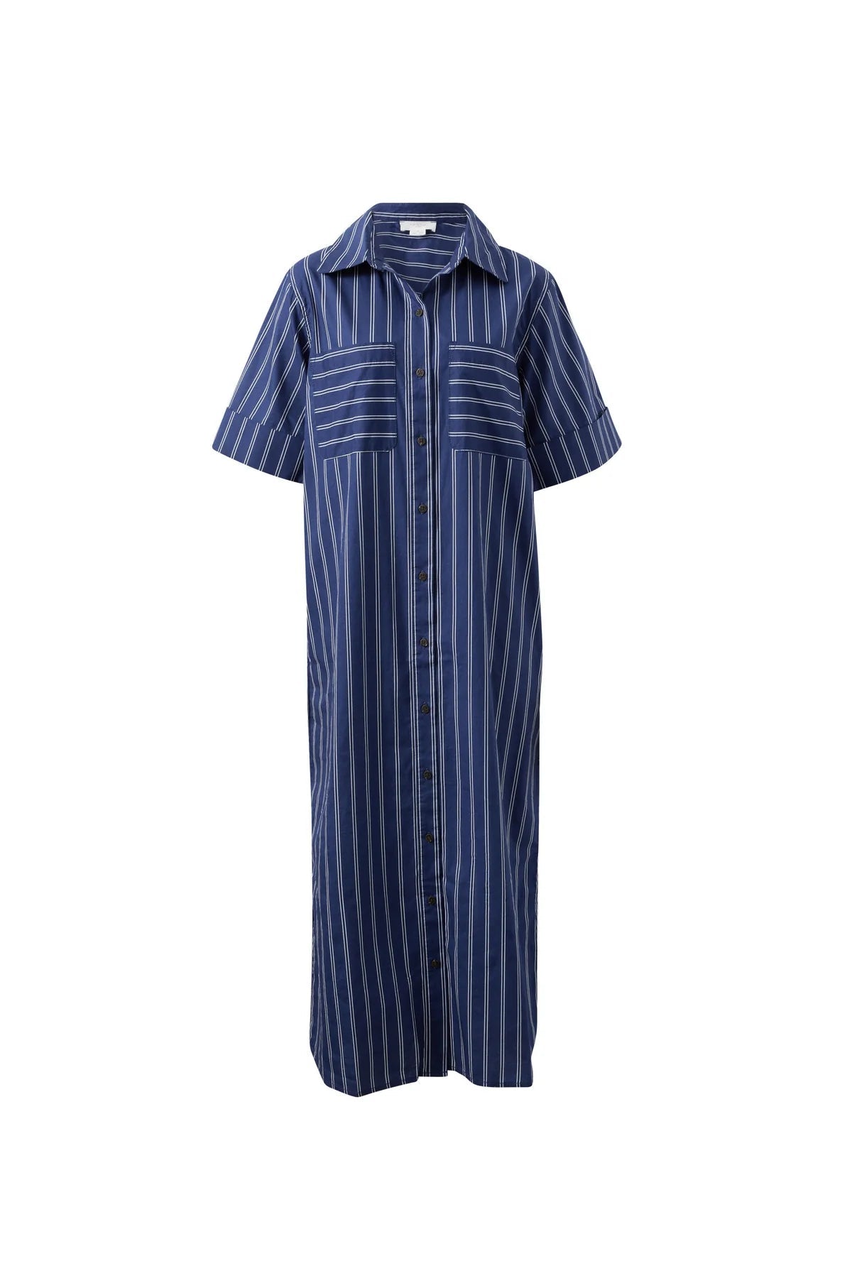 Buy Ceres Life - Samara Midi Dress - Prussian Blue Stripe by Ceres Life - at Hamish + Grace