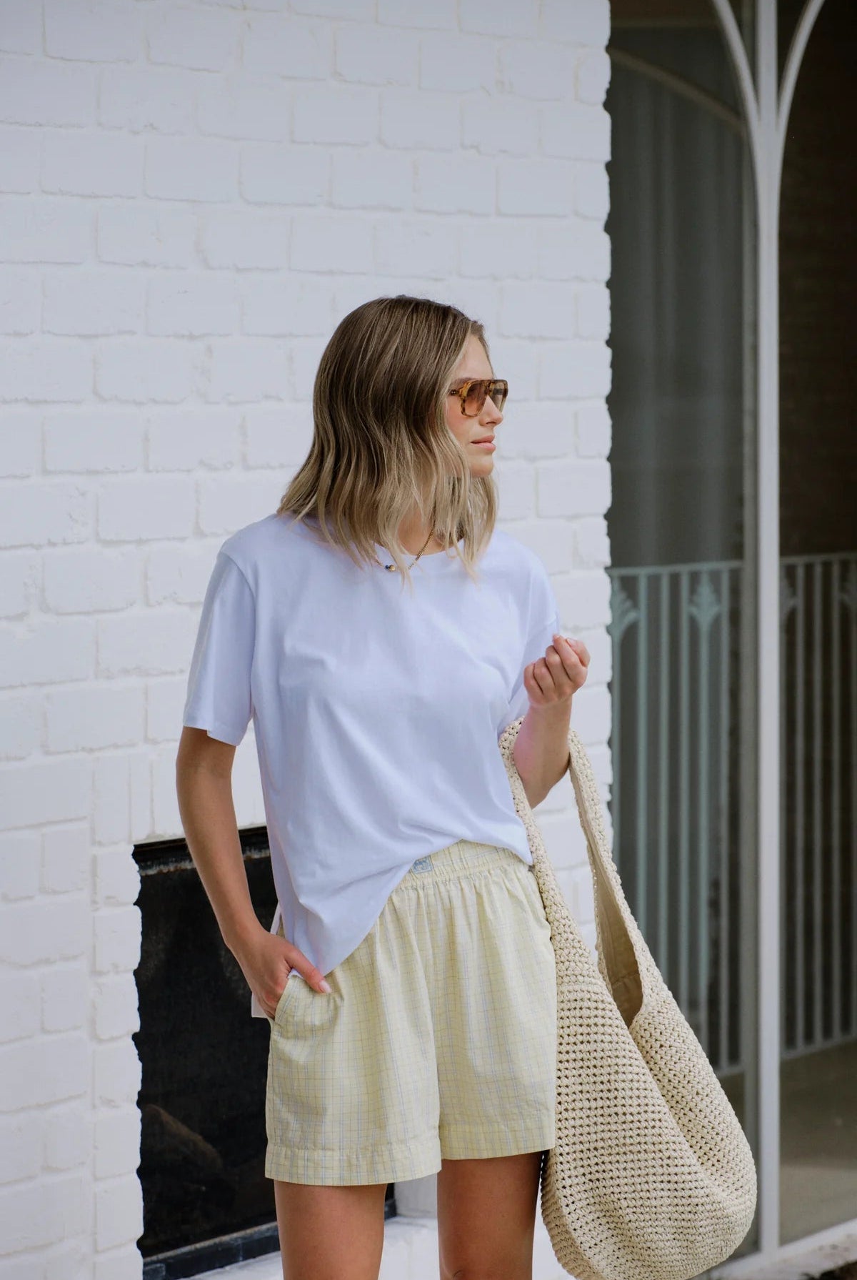 Buy Ceres Life - Stevie Slouchy Tee - White by Ceres Life - at Hamish + Grace
