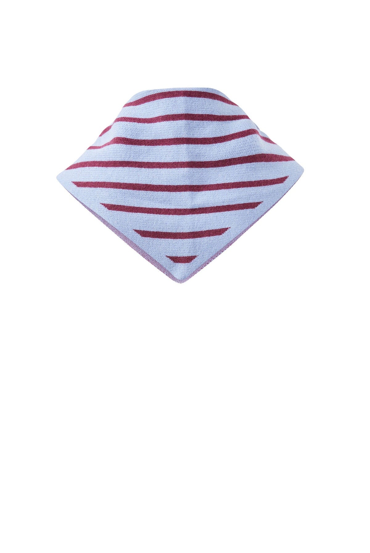 Buy Ceres Life - Sully Triangle Knit Scarf - Sky Blue/Washed Burgundy by Ceres Life - at Hamish + Grace