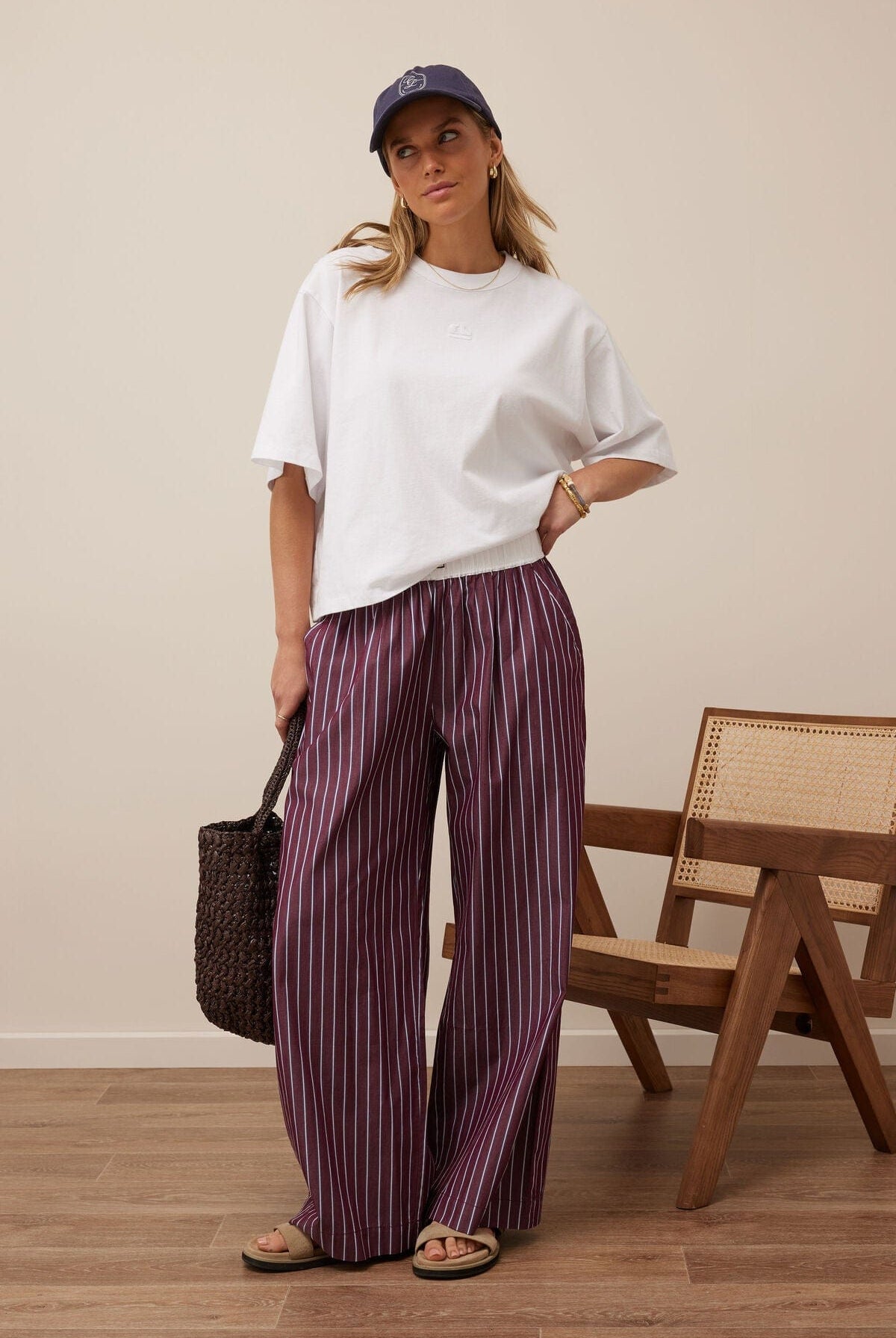 Buy Ceres Life - The Lounge Pant - Burgundy by Ceres Life - at Hamish + Grace