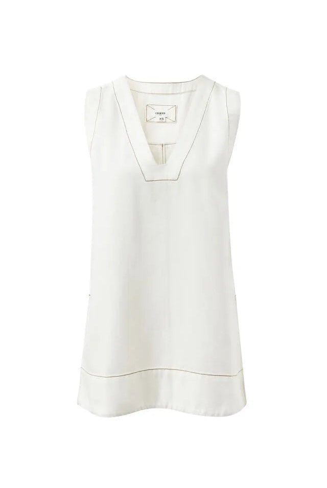 Buy Ceres Life - Winnie Tunic/Fresh Ecru by Ceres Life - at Hamish + Grace