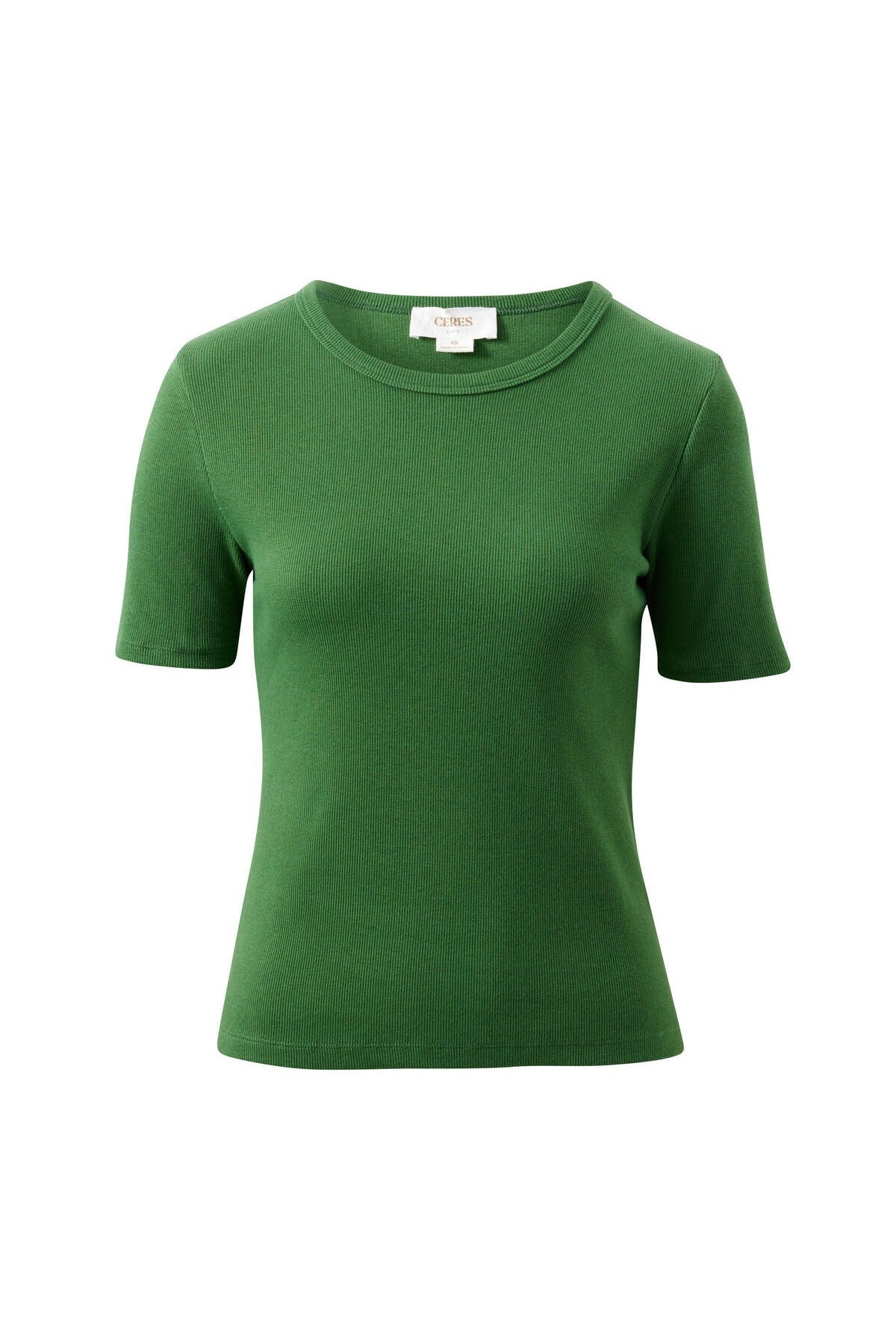 Buy Ceres - Luella Rib Tee - Green by Ceres Life - at Hamish + Grace
