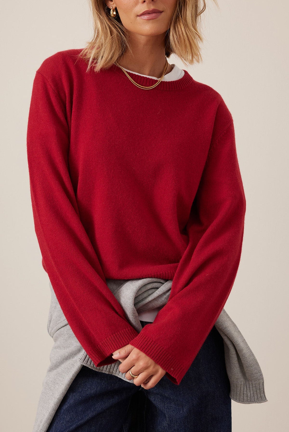 Buy Ceres - Ness Knit Pullover - Chilli by Ceres Life - at Hamish + Grace