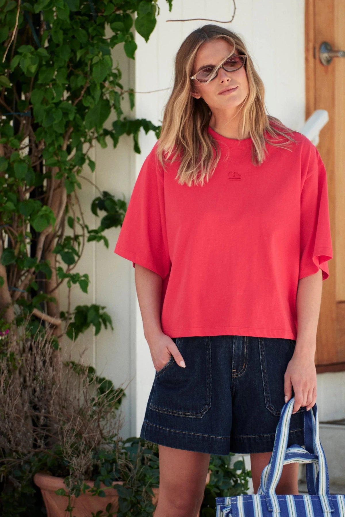 Buy Ceres - Phoebe Premium Tee - heritage red by Ceres Life - at Hamish + Grace