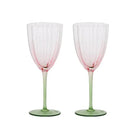 Buy Coast to Coast - Lotti Tulip Wine Glass PInk/Green 8x22cm by Coast to Coast - at Hamish + Grace