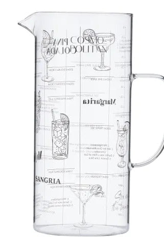 Buy Coast to Coast - Make Me A Cocktail Glass Jug 11x25cm by Coast to Coast - at Hamish + Grace