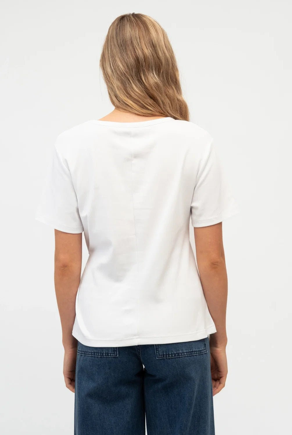 Buy Ebby and I - Blue Mood Tee - White by Ebby and I - at Hamish + Grace