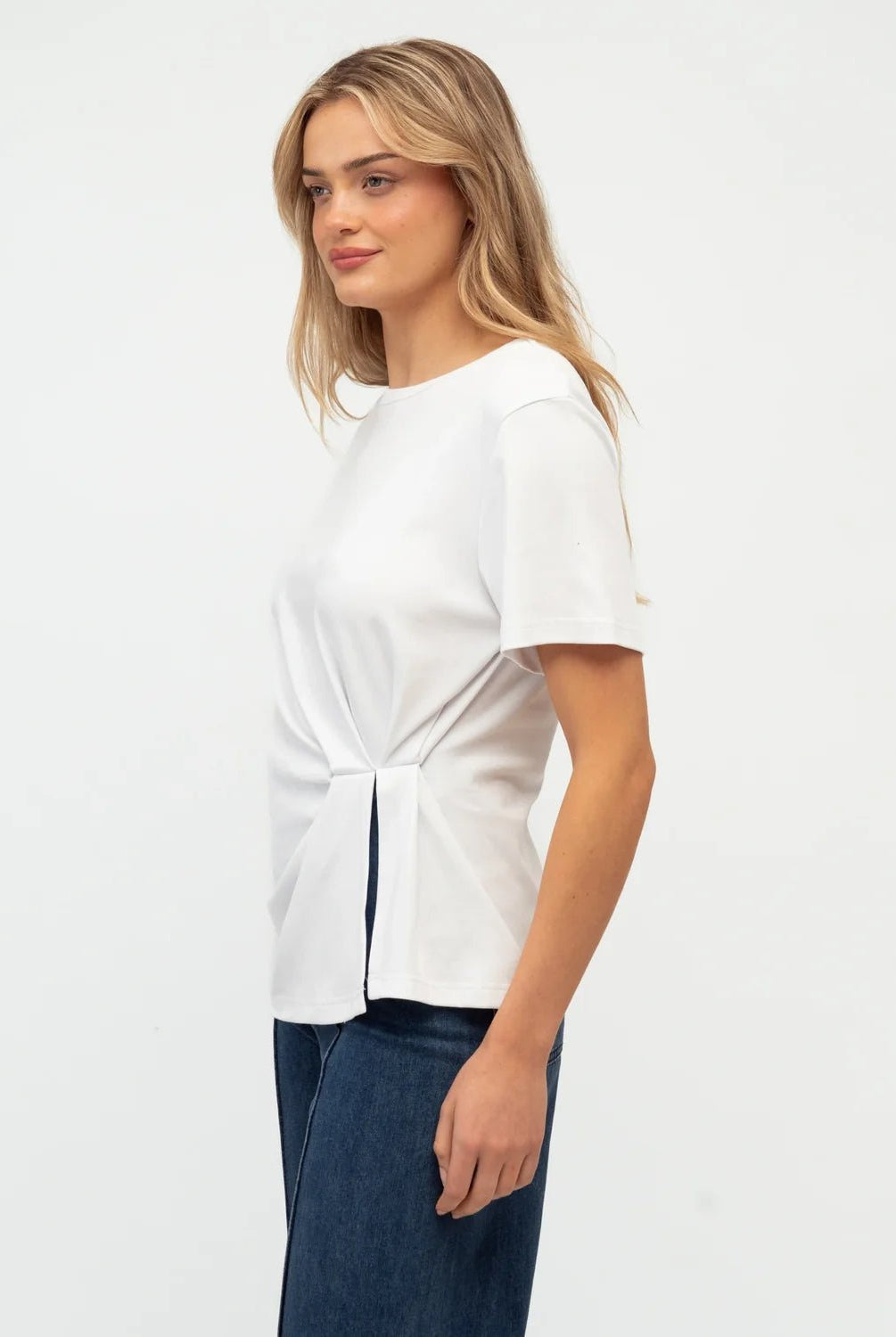 Buy Ebby and I - Blue Mood Tee - White by Ebby and I - at Hamish + Grace
