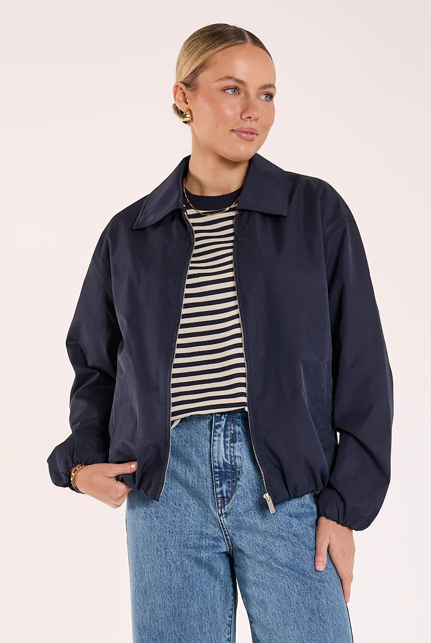 Buy Feather and Noise - Dalton Jacket - Navy by Feather and Noise - at Hamish + Grace