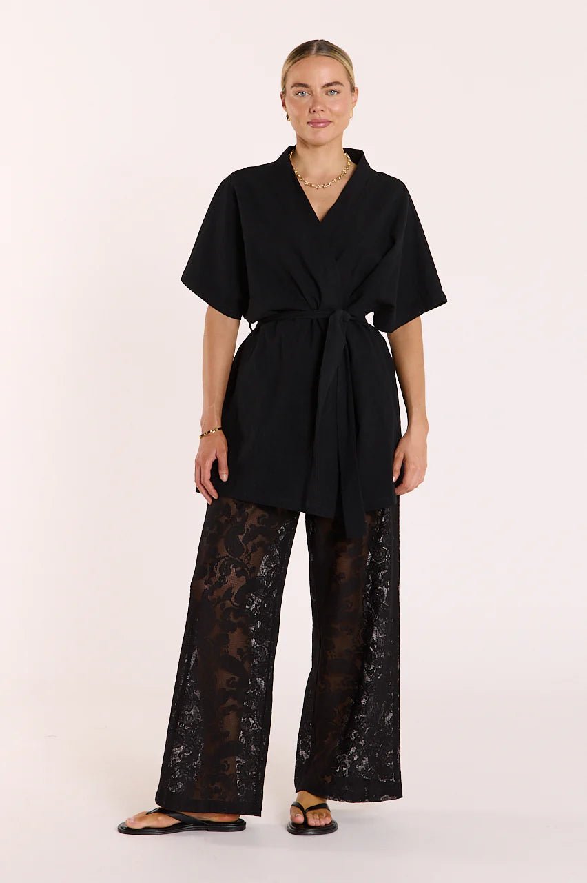 Buy Feather and Noise - Valerie Pant - Black Lace by Feather and Noise - at Hamish + Grace