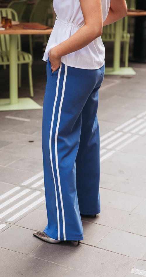 Feather & Noise Fashion Feather & Noise - Noah Wide Pant - Blue Stripe