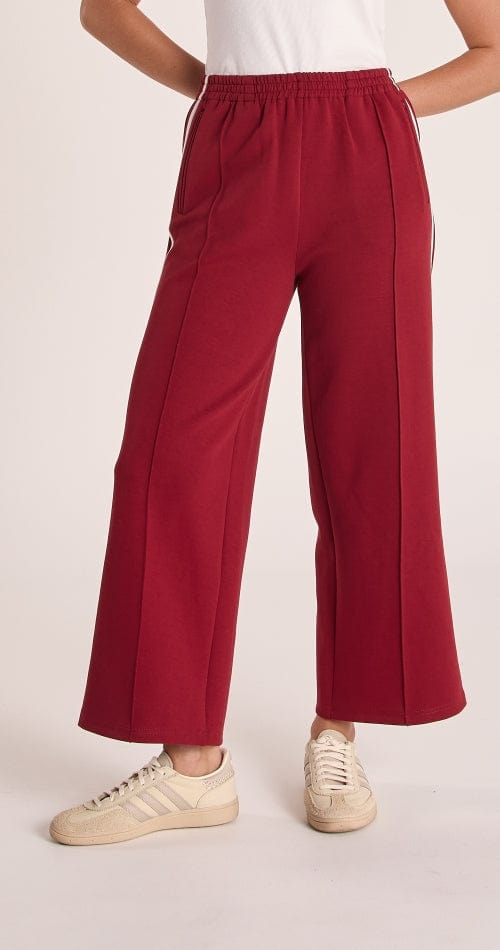 Buy Feather & Noise - Noah Cropped Pant - Burgundy by Feather & Noise - at Hamish + Grace