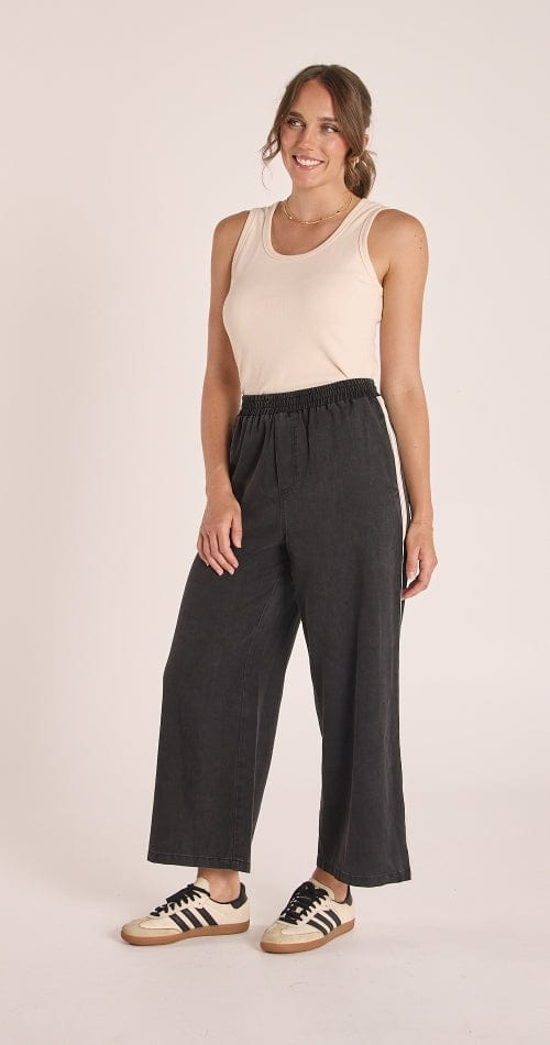Buy Feather & Noise - Tessa Denim Pant Cropped - Black by Feather & Noise - at Hamish + Grace