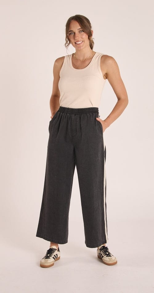 Buy Feather & Noise - Tessa Denim Pant Cropped - Black by Feather & Noise - at Hamish + Grace