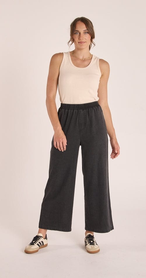 Buy Feather & Noise - Tessa Denim Pant Cropped - Black by Feather & Noise - at Hamish + Grace
