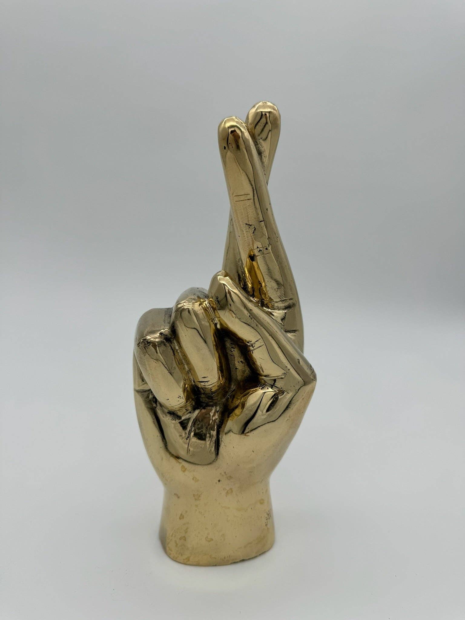 Buy Fingers Crossed Hand, 24cm, Bronze Handmade by Bronze Betty - at Hamish + Grace