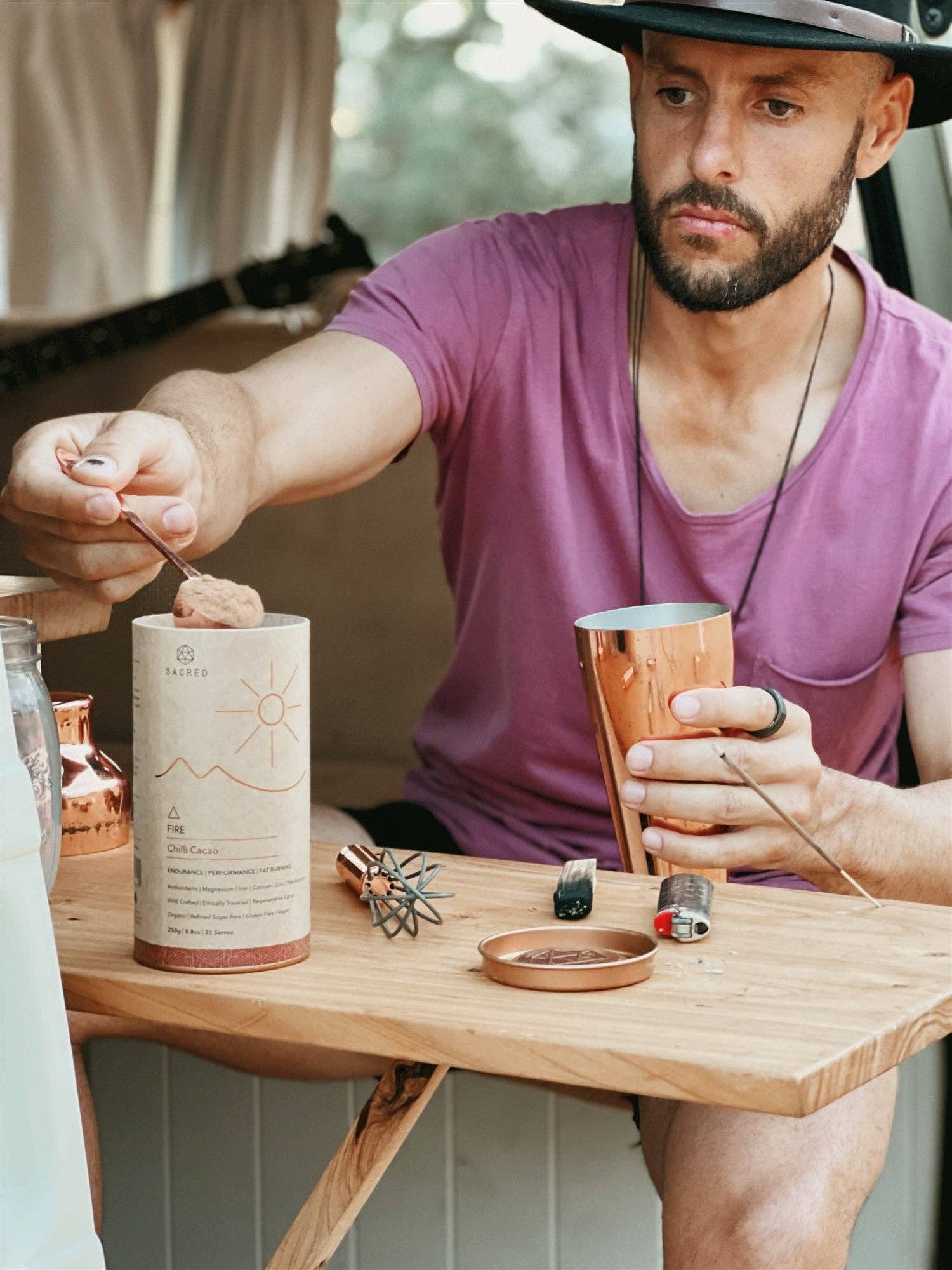 Buy Fire - Chilli Cacao: 250g | 25 serves by Sacred Taste - at Hamish + Grace