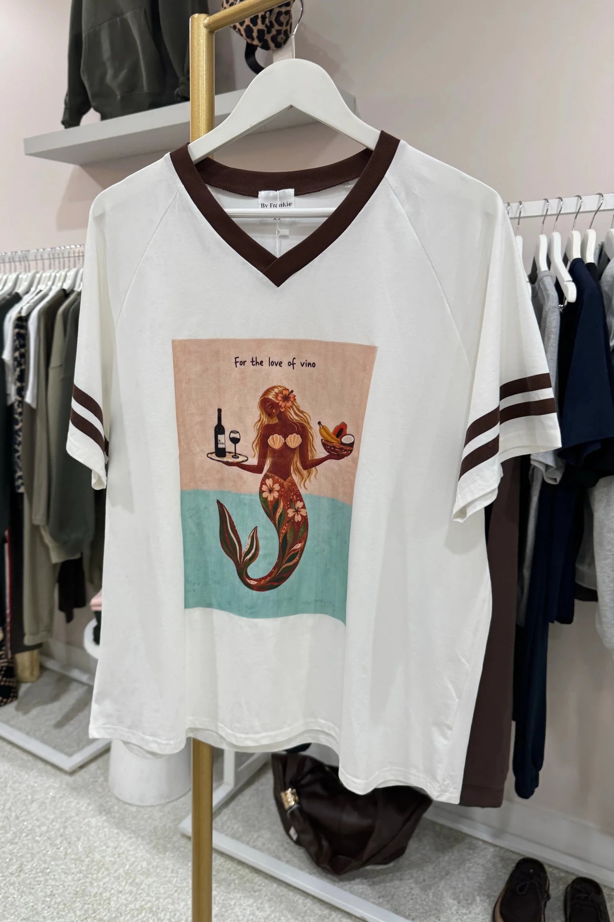 Buy For The Love of Vino Tee by By Frankie - at Hamish + Grace