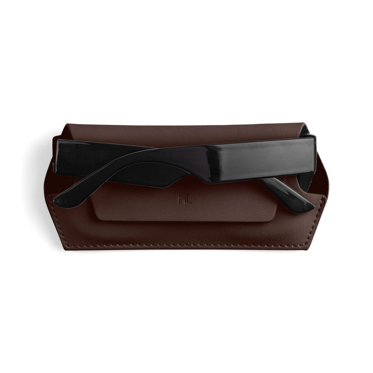 Buy Fox and Leo glasses case - Chocolate by FOX AND LEO - at Hamish + Grace