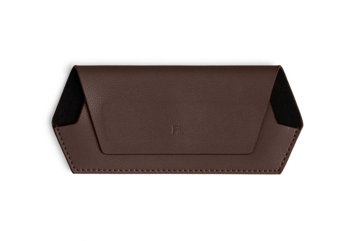Buy Fox and Leo glasses case - Chocolate by FOX AND LEO - at Hamish + Grace