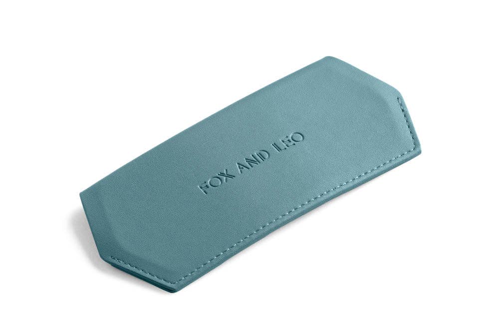 Buy Fox and Leo glasses case - Teal by FOX AND LEO - at Hamish + Grace
